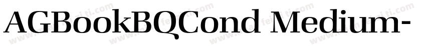 AGBookBQCond Medium字体转换